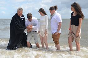 Taufe in der Nordsee