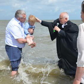 Taufe in der Nordsee